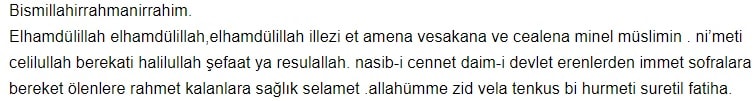 Yemek duası elhamdülillah elhamdülillah elhamdülillahillezi